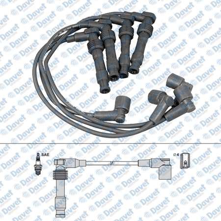 SWAPP 50227 Buji Kablosu Astra F 1.8 2.0 16v Astra G 2.0 16v Vectra B 1.8 2.0 16v 96> C18xe X20xev Chevrolet Evanda Lacetti - Nubira Rezzo 1.8 2.0 16v 05>